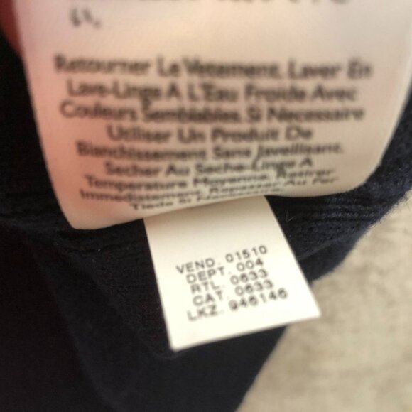 Eddie Bauer Mens Vest Sweater Size XLT V-Neck Supima Cotton Pullover Navy Cozy - Picture 9 of 11